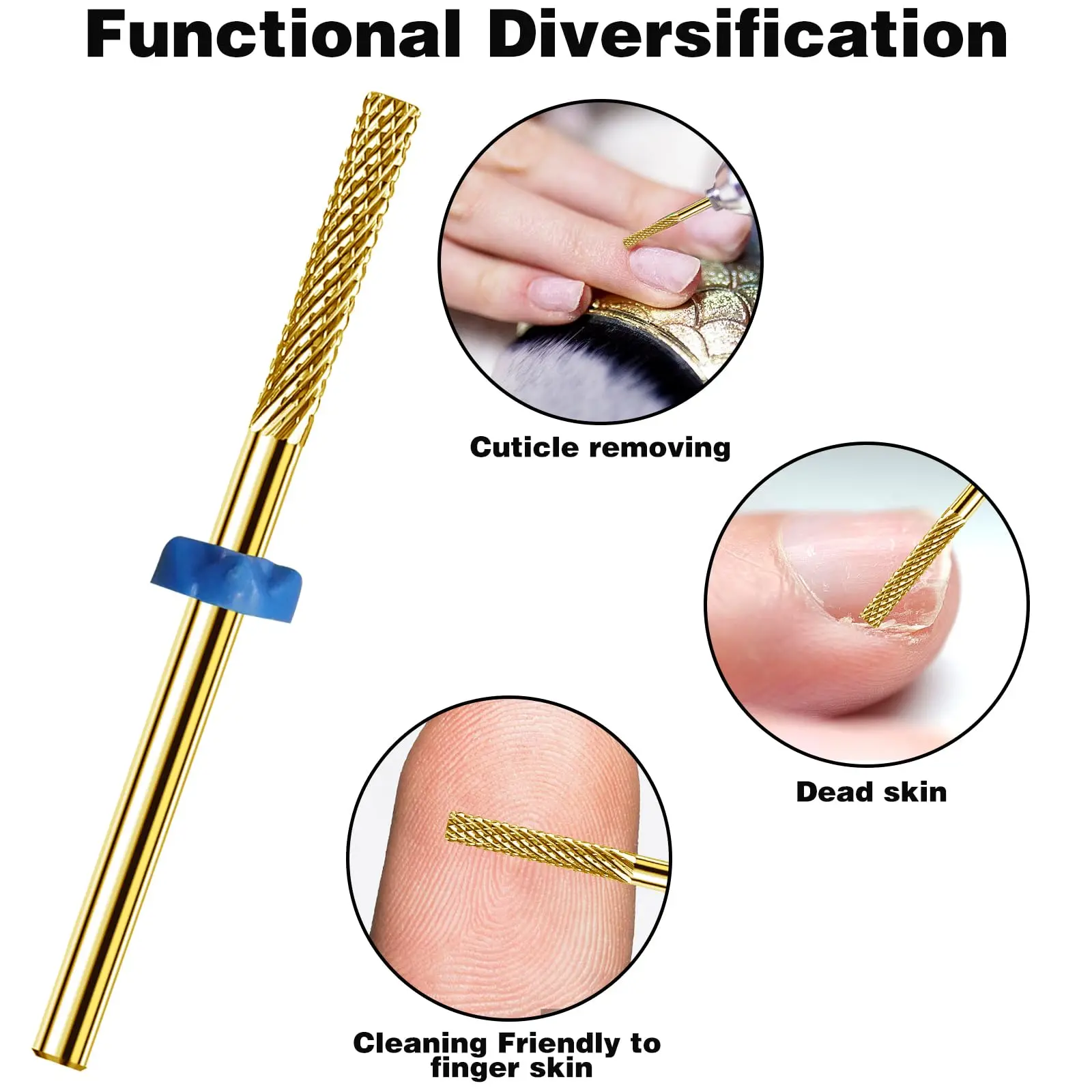 Сверло для ногтей профессиональное сверло удаления кутикулы 3/32 дюйма дрели