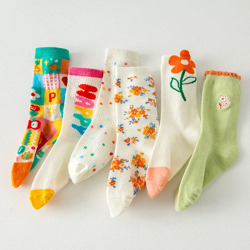

Baby Socks for Kids Girls Boy Cotton Stripe Cartoon Animals Summer Toddler Knitted Socks Newborn BeBe Clothes