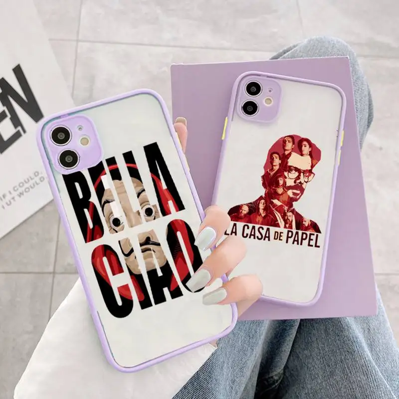 

La Casa De Papel Money Heist Tees TV show Phone Case matte transparent For iphone 14 11 12 13 plus mini x xs xr pro max cover