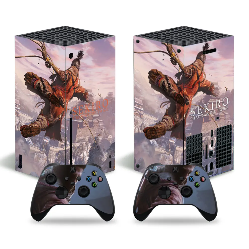 Наклейка для консоли Xbox серии X и 2 контроллера