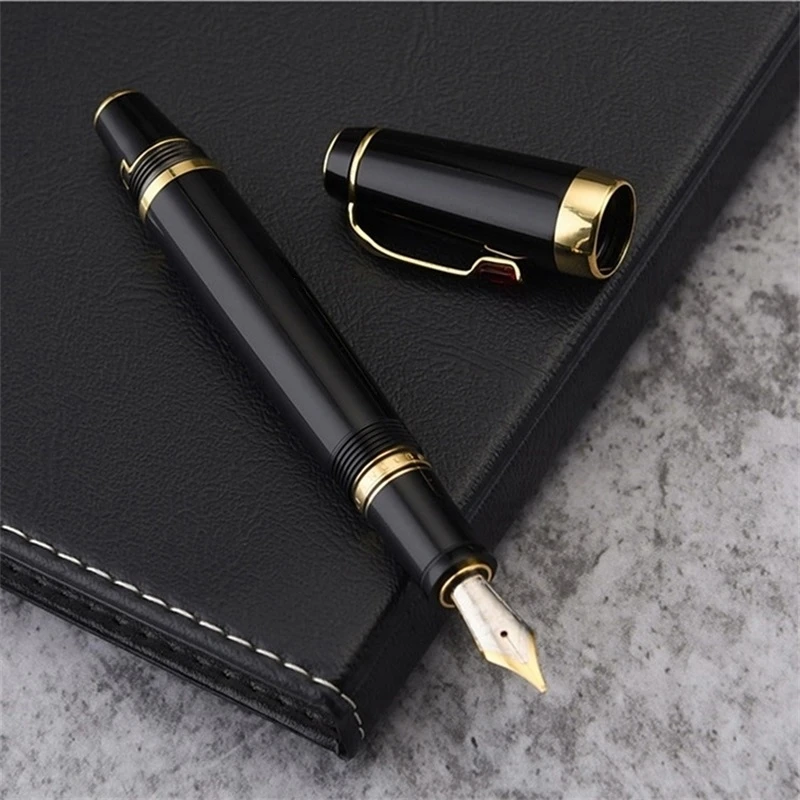 

New Arrival MB 14K Nib Retro Retractable Fountain Pen Luxury Business Office Writing Ink Pens With Diamond And Serial Number