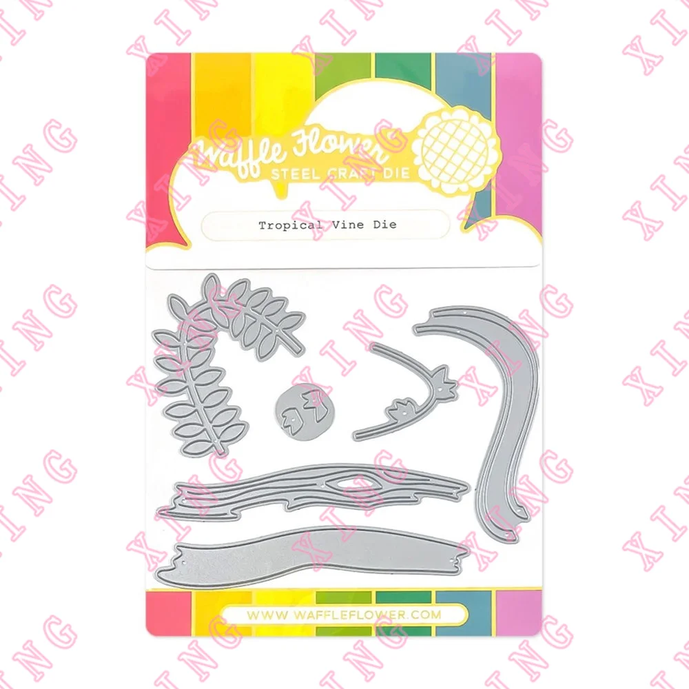 

New Tropical Vine Dies diy Scrapbook Gift Card Handmade Decoration Embossing Template Craft Knife Blade Punch Metal Cutting Dies