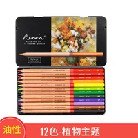 marco renoir fine12 colors drawing oil base pencil tin set colored pencils for figurelandscapeplant drawing