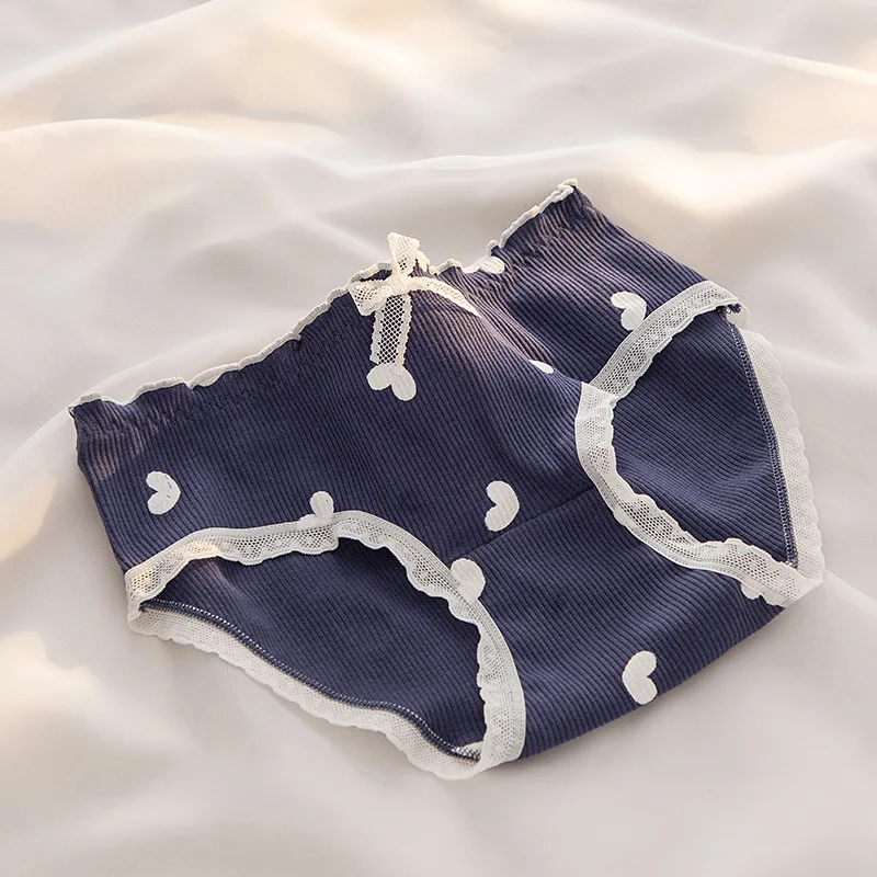 

M-XL Women's Cotton Panties Girls' Cute Comfort Briefs Mid Waist Seamless Underpants Woman Soft Shorts Female Lingerie Panties