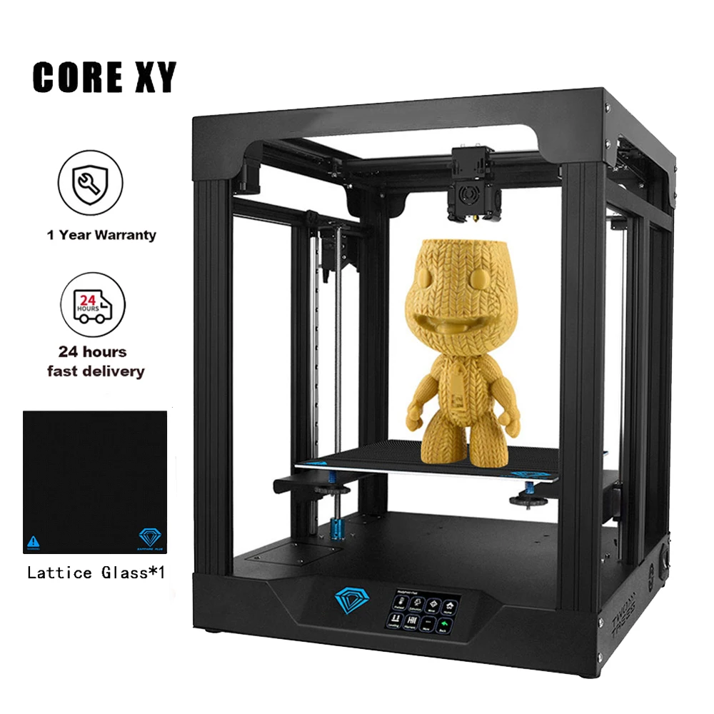Twotrees 3D Printer SP-5 V1.1 Core XY FDM Hotbed PEI Large Printing 300*300*330MM Silent Motherboard Carborundum Dual Z Axis