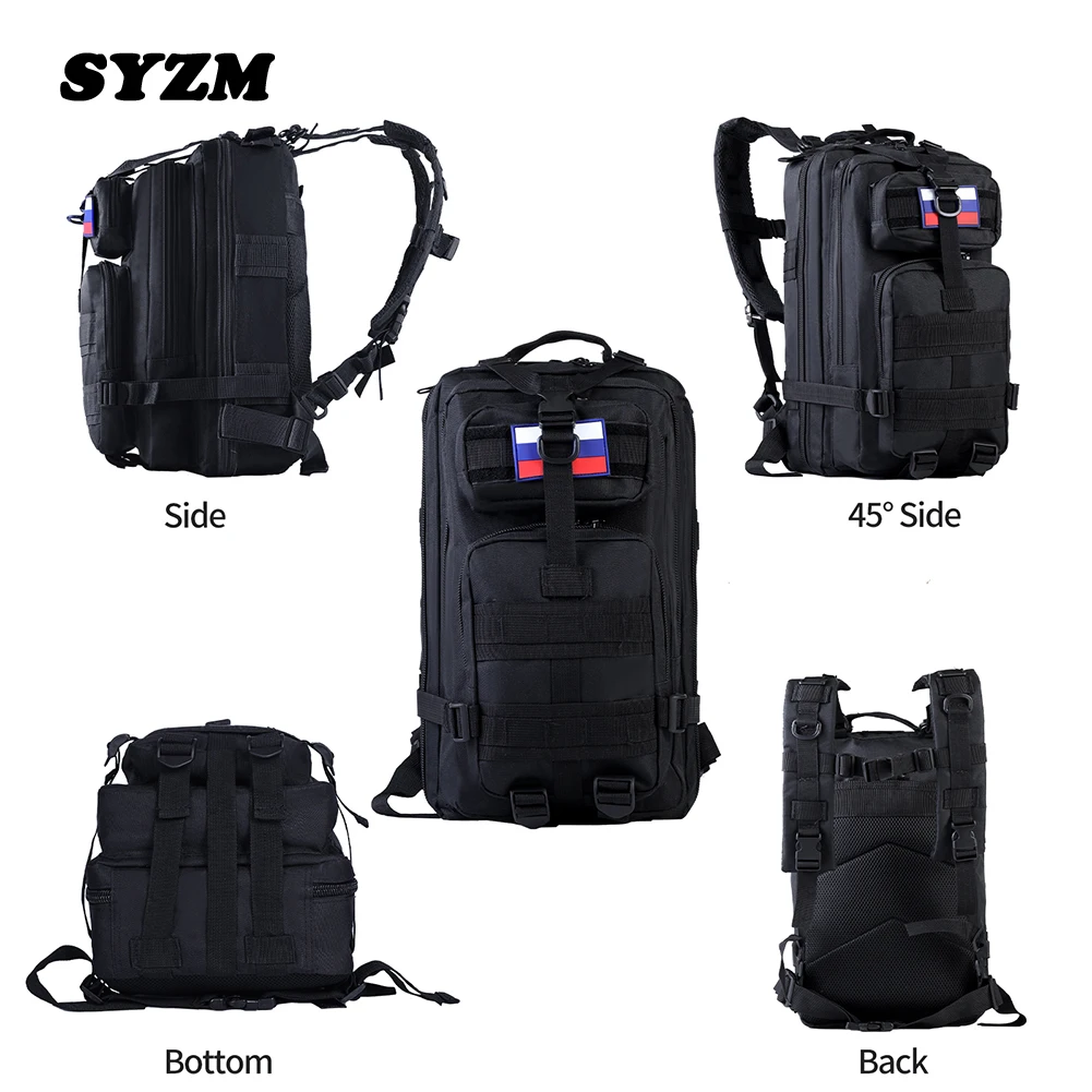 

SYZM 30L or 50L Men Tactical Backpack Nylon Waterproof Bag Outdoor Sports Backpack Hiking Camping Hunting Rucksack Knapsack