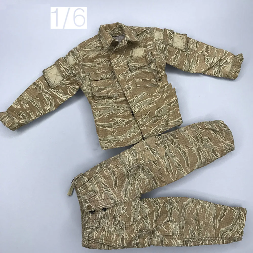 

3atoys 1/6 Боевая война армия солдат Тигр узор Боевая форма модель для 12-дюймовых экшн-фигурок аксессуары