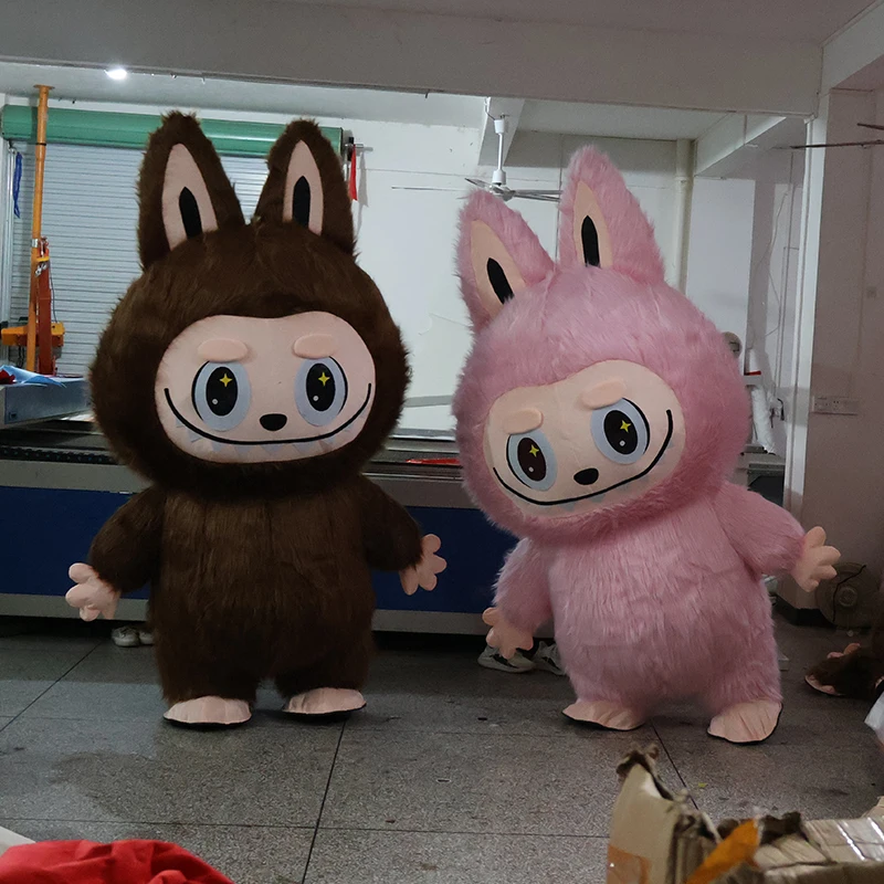 Рождественский эльф-талисман надувной костюм талисмана Labubu аниме косплей