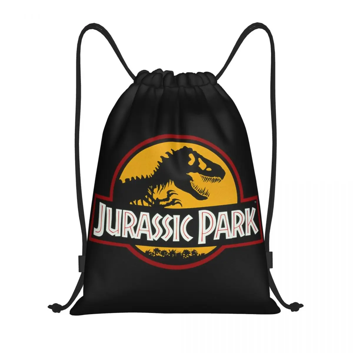 

Jurassic Park Ancient Animal Drawstring Backpack Sports Gym Bag for Men Women Giant Dinsaur Shopping Sackpack