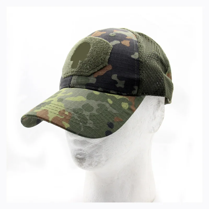 

Deban Jungle Camouflage Baseball Cap Breathable Embroidery Paste Military Fans Size Adjustable