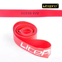 litepro folding bike red nylon high pressure tire pad fit 20 inch 406 rim lightweight bicycle parts