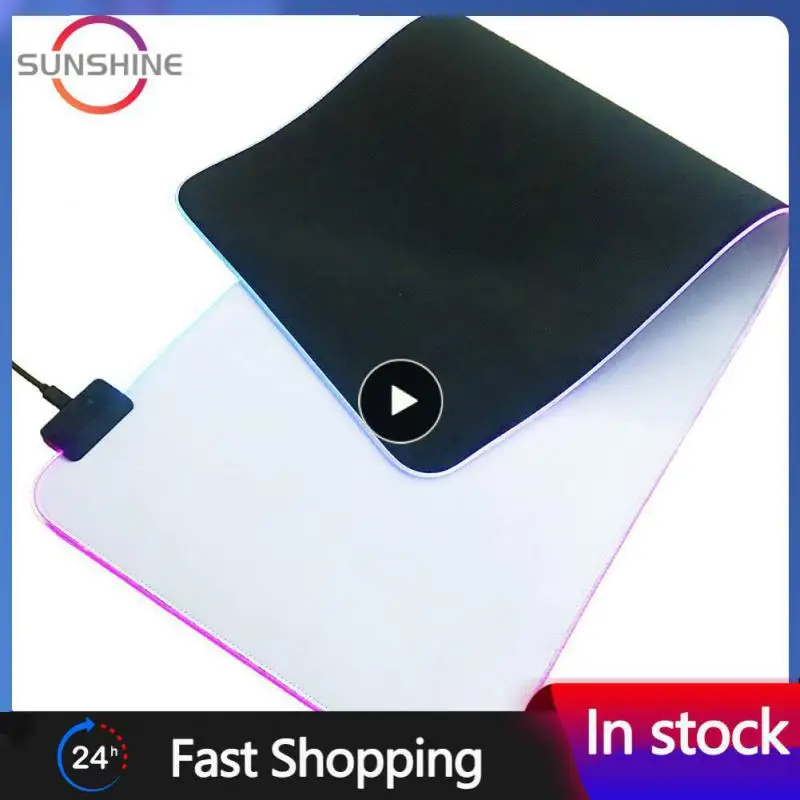 

Backlight Mause Carpet Anti-skid Electric Competition Table Pad Luminous Rgb Mouse Pad Waterproof Deskpad Protector Mouse Pad