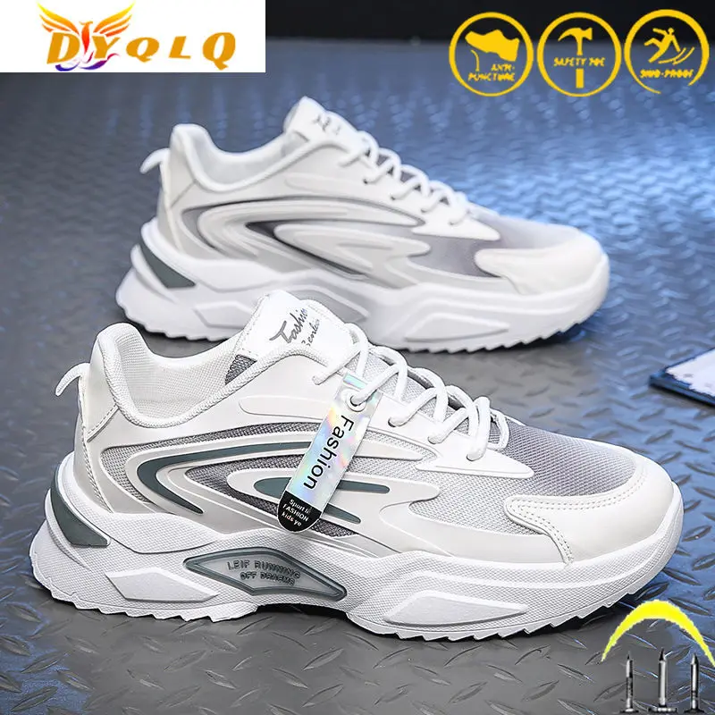 

Work Safety Shoes Men Ladies Lightweight Breathable Casual Outdoor Running Sneakers Anti-puncture Protective Boots