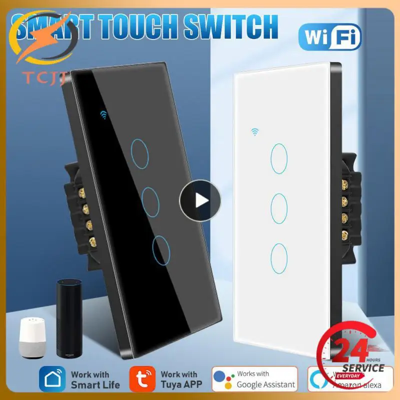 

2~6PCS Three Control Methods Touch Switch Easy Setting Up Light Wall Button Smart Home Voice Control