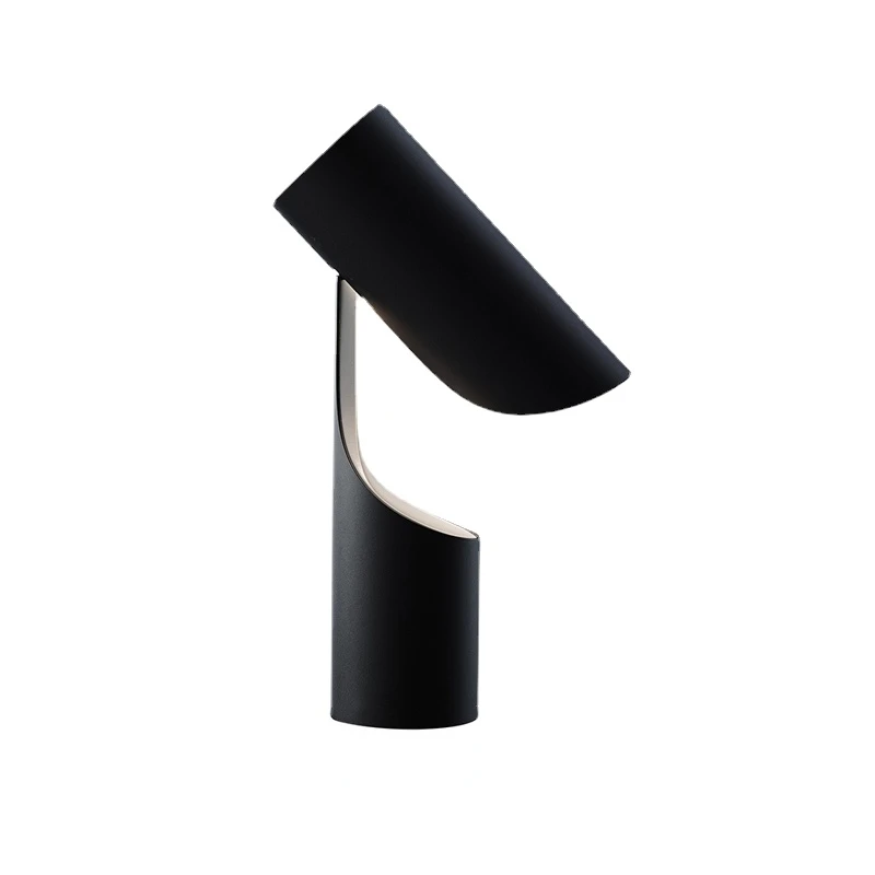 

Hotel Home Foldable Black Minimalist Moon Table Lamp Creative Bedside Reading Light