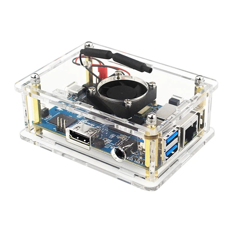 Комплект платы Orange Pi 3 LTS 2 Гб LPDDR3 8 ГБ EMMC Flash WIFI BT5.0 открытая плата 5 в А источник