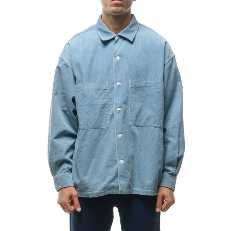 

Cav Empt C.E Japanese Tide Brand Heavy Vintage Wash Best Quality Simple Solid Color Corduroy Men Women Long Sleeve Shirts