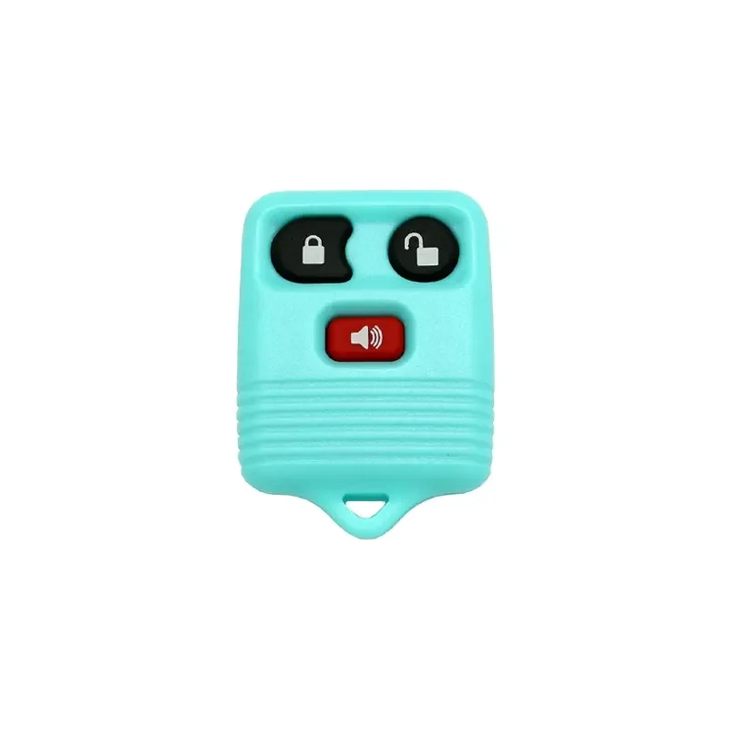 

Wholesale For Ford 3 Buttons Remote key light blue Car Key Case Shell Car Truck Keys Blank-5pcs