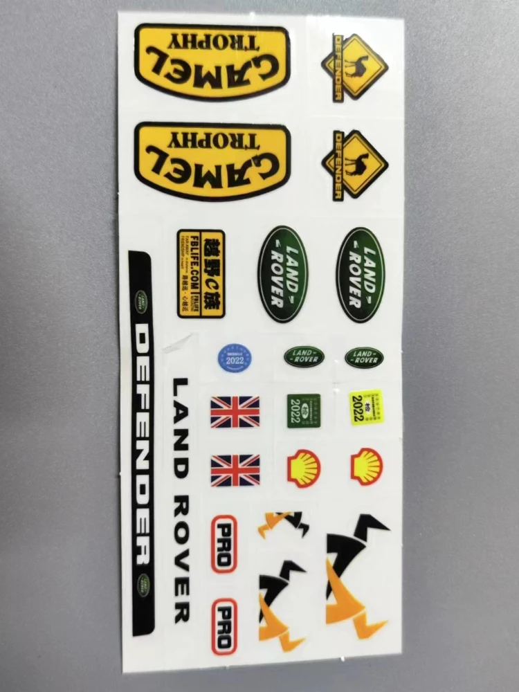 

Land Rover Defender Mn99s-Cherokee 78, индивидуальная наклейка 1:12, пульт дистанционного управления, внедорожник, внешнее украшение, сделай сам