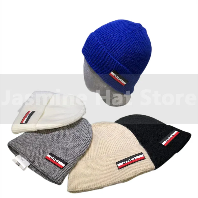 

Новинка 2023 вязаная шапка пуловер и шапка с надписью для мужчин и женщин Зимняя шерстяная теплая шерстяная шапка для повседневной пары шапоч...