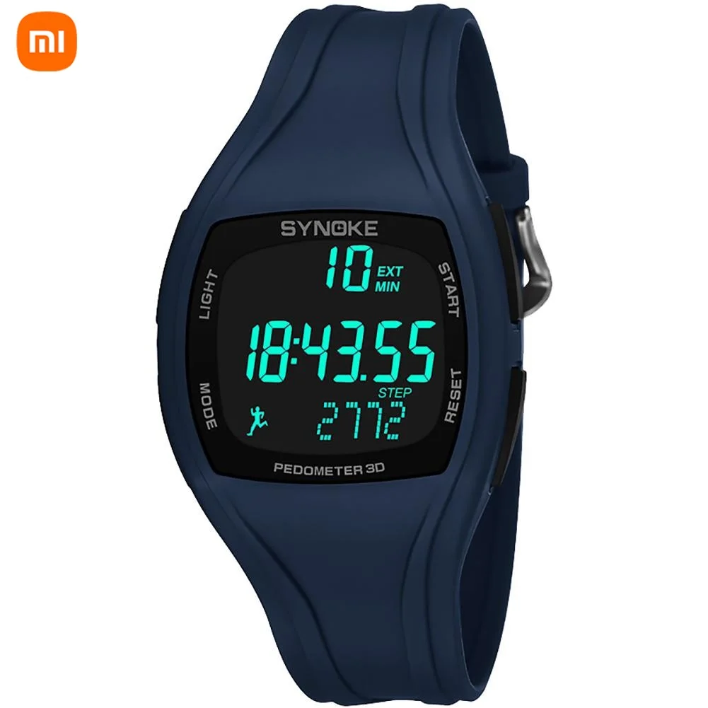 

Millet 3D Pedometer Alarm Chronograph montre Multifunction jam tangan pria Men Digital Wrist Watch Waterproof