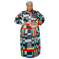 plus size women clothing long elegant dresses for women items for autumn printed striped maxi dresses swing pleated belt dress