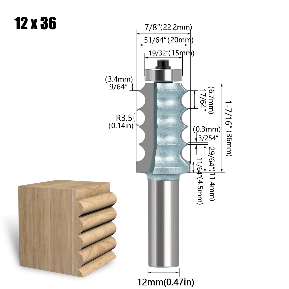 

Набор фрез JGZUI для деревообработки