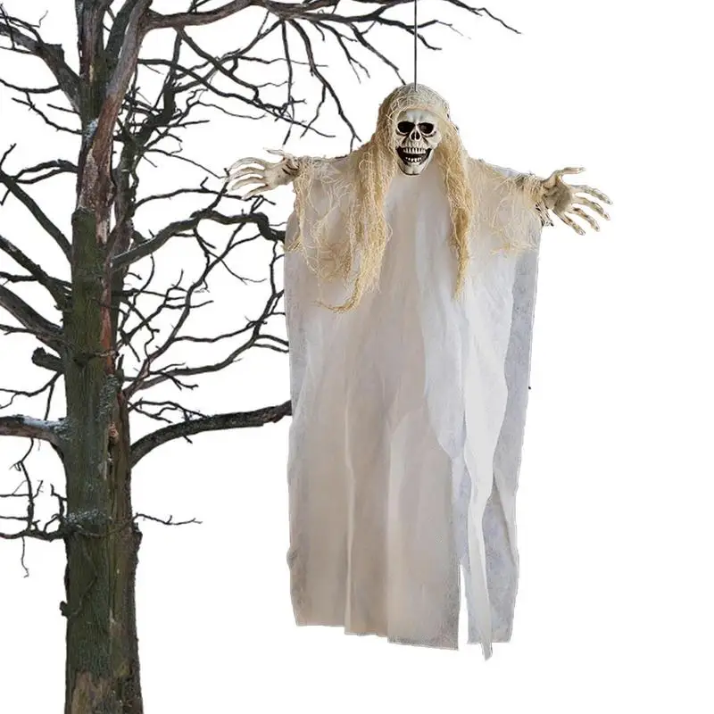

Scary Outdoor Halloween Ghost Hangable Decorative Cloth Halloween With Suction Cup For Holiday Courtyard Haunted House