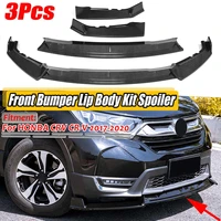 3pcs car front bumper splitter lip spoiler diffuser protection body kit cover trim for honda crv for cr v 2017 2018 2019 2020