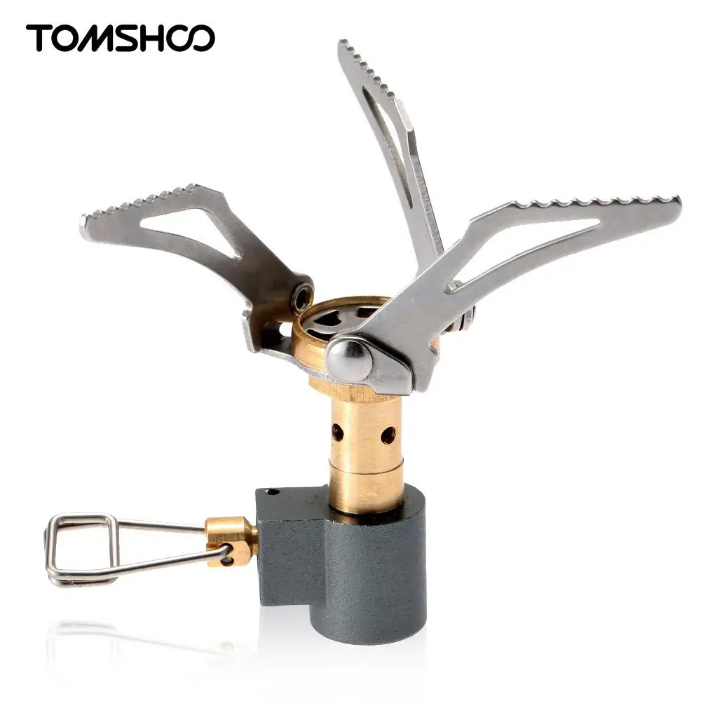 

Tomshoo 45g Super Lightweight Mini Pocket Outdoor Cooking Gas Burner Folding Camping Gas Stove 3000W Outdoor Camping Stove