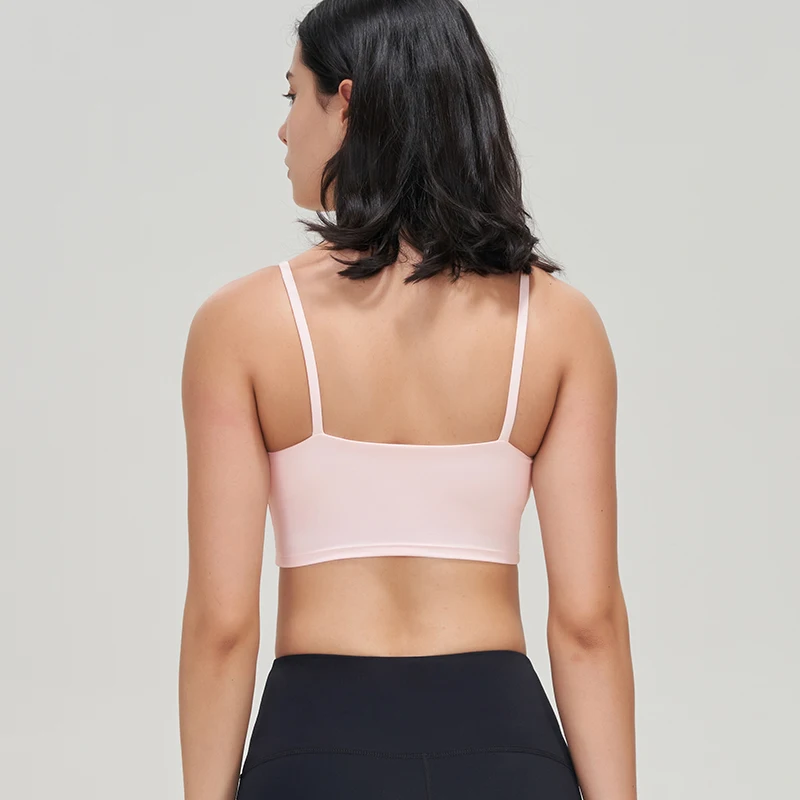 SOISOU Yoga Bra Top Women Gym Sports Bra Fitness Underwear Shockproof Reducer Bra Breathable Removable Chest Pad Bras For Women