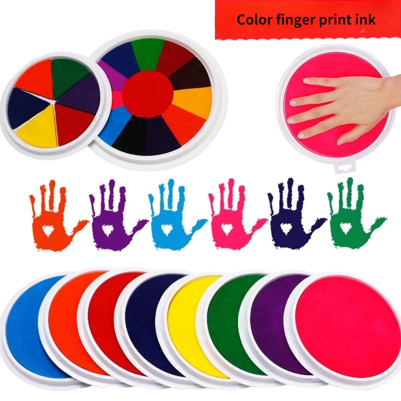 New Kindergarten color finger painting printing mud palm printing plate washable pigment children's pad rubbing tool