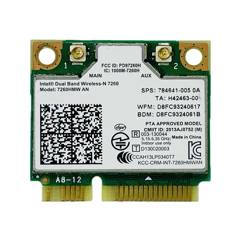 

260HMW 7260AN фотосессия 300 м двойная беспроводная сетевая карта Bluetooth 4,0 MINI PCIE