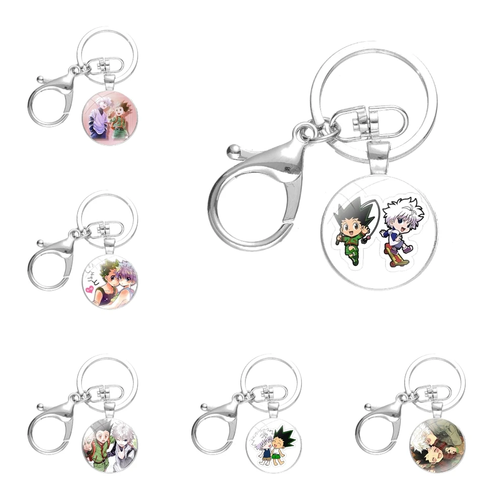 Killugon брелки ручной работы стекло кабошон сплавы брелки модный Креативный дизайн мультфильм