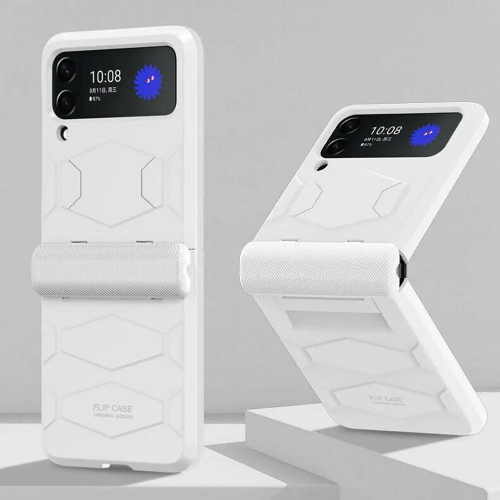 

Магнитный флип-чехол для Galaxy Z Flip3, защитный чехол с магнитным шарниром и полной защитой для камеры, стеклянный Жесткий пластиковый Чехол для...