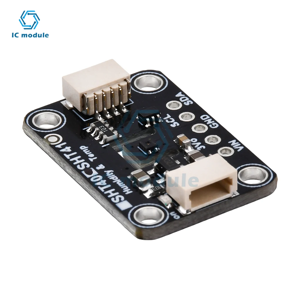 

SHT40 Temperature Humidity Sensor Module Microcontroller I2C Breakout 3V 5V for Arduino Black with Pin