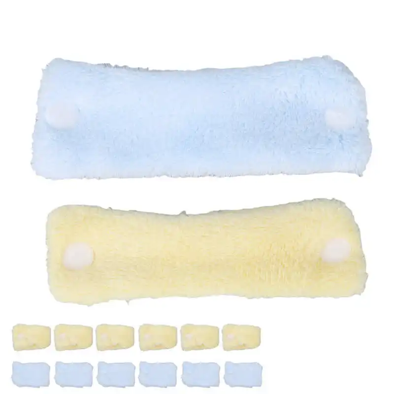 

Flexible Hair Styling Curlers DIY Tool Heatless Hair Rollers Bule Yellow Coral Fleece Damage Free Easy Removal Washable for