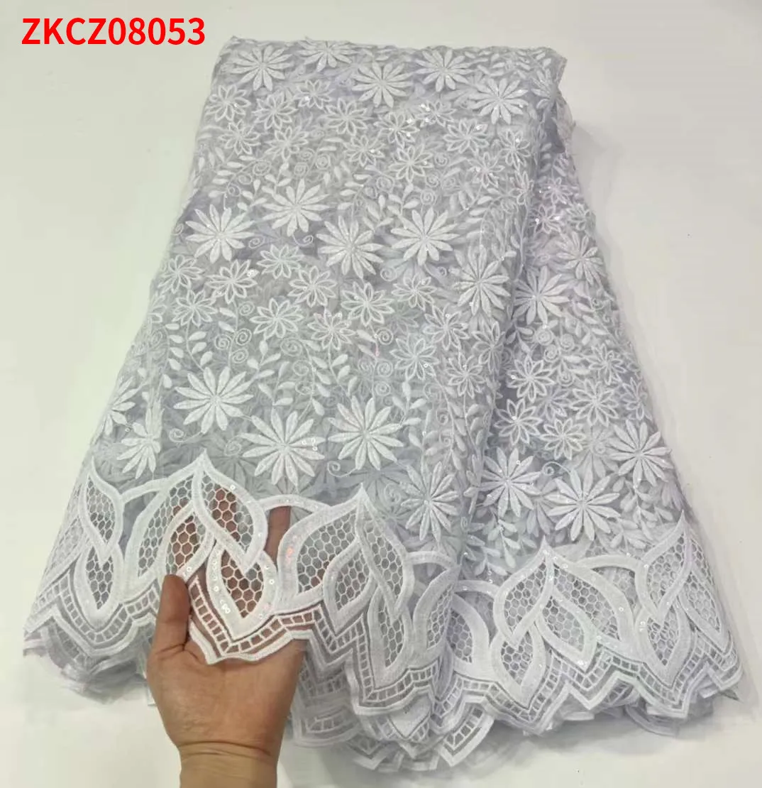 

Дышащая кружевная ткань с вышивкой, ZKCZ08053