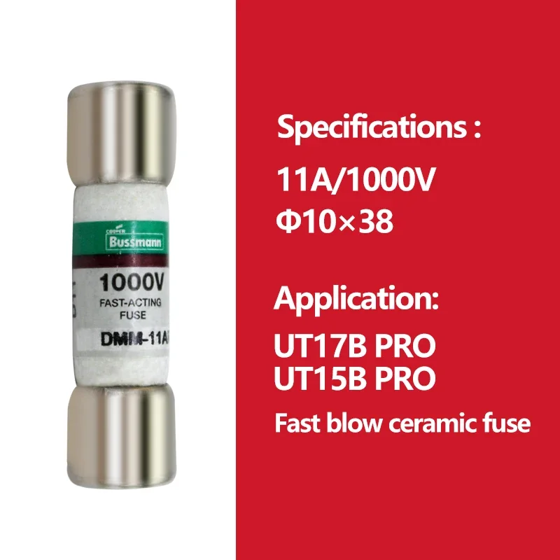 

UNI-T предохранитель 11A/1000V для мультиметров UT15B PRO UT17B PRO UT191T UT191E