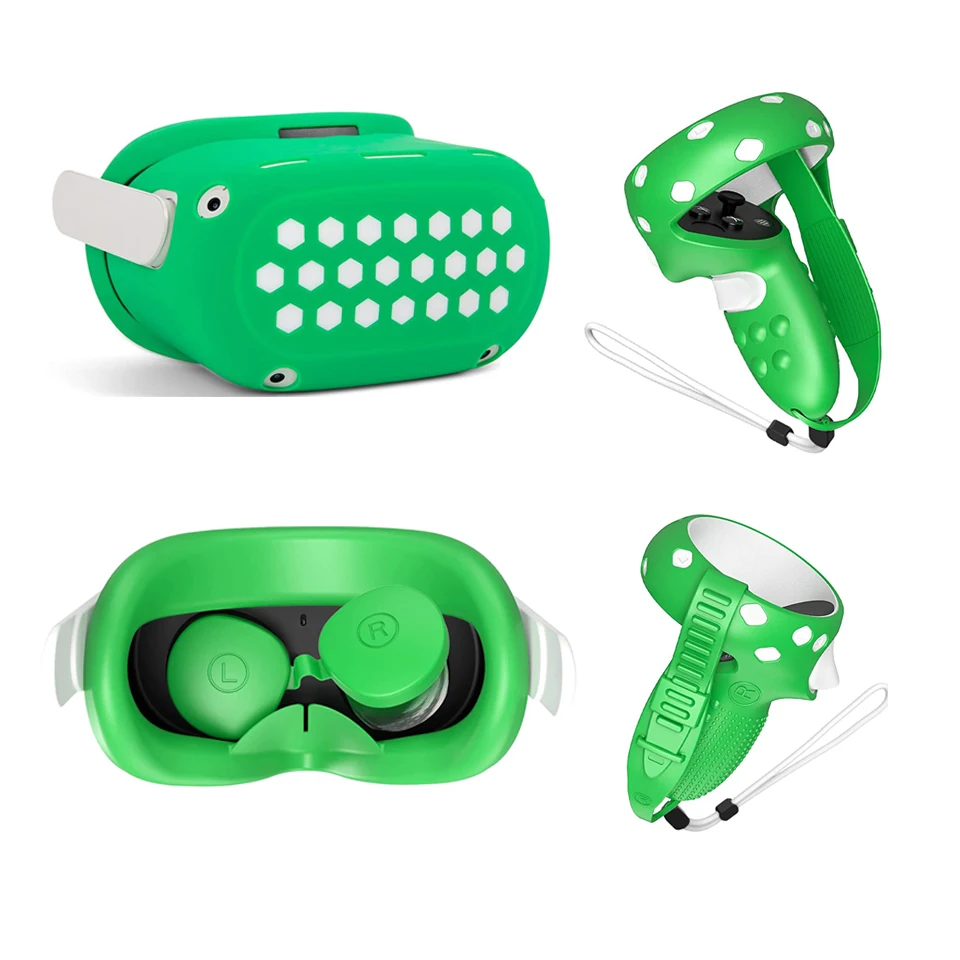 Защитный чехол для Oculus Quest 2 гарнитуры VR накладка на глаза контроллера аксессуары