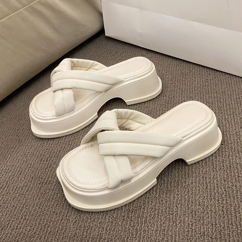 

Женские шлепанцы 2023, летняя обувь, женские дизайнерские сандалии, женская обувь, сланцы, танкетка, для дома, резиновая обувь, PU1