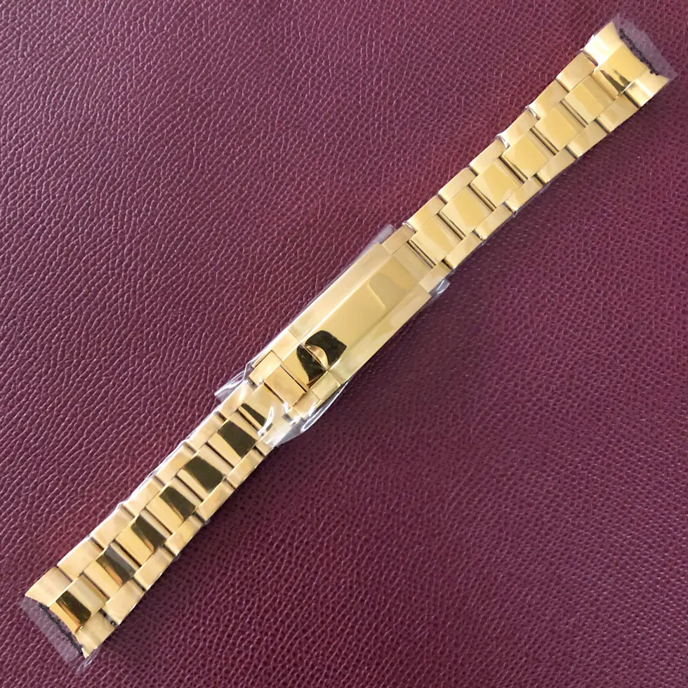 20mm Stainless Steel Watch Starp for SUB Case Men's Watch Accessories Wristwatch Bracelet Belt Watchband Intermediate Polishing