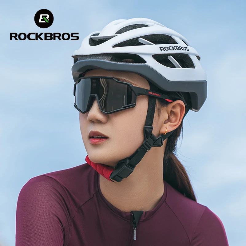 

ROCKBROS Sunglasses Polarized Cycling Glasses Smart Electronic Color Change Glasses UV400 Bike Bicycle Eyewear Sports Goggles