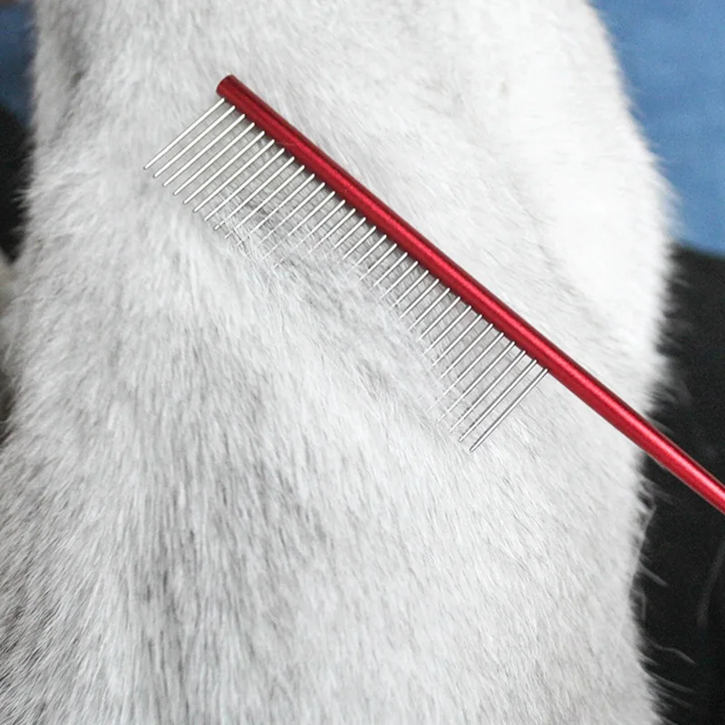 

Professional Dog Comb Stainless Steel Grooming Comb Dog Cat Hair Beauty Cleaning Comb For Dogs Pet Grooming Supplies