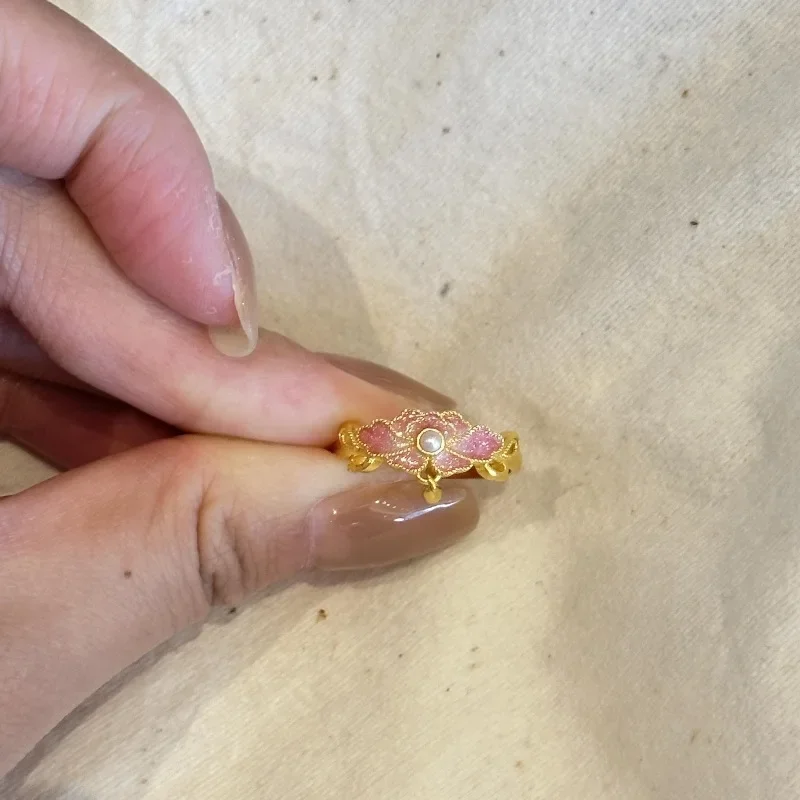 Винтажные изысканные комплекты ювелирных украшений в дворцовом стиле с цветком