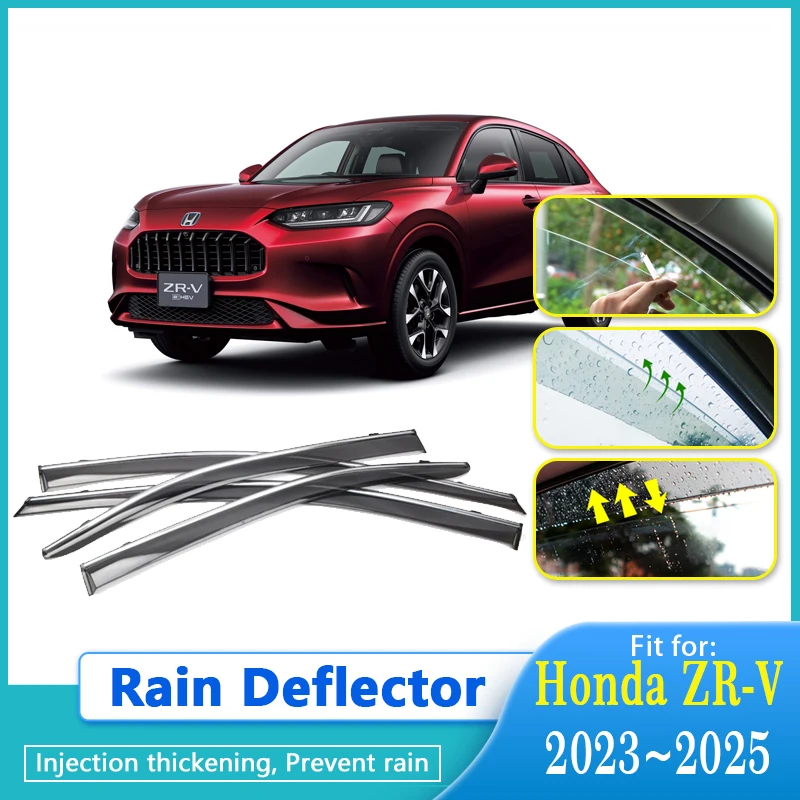 

Rain Deflectors For Honda ZR-V ZRV RZ HR-V HRV RZ RV 2023 2024 2025 Window Visors Rain Awnings Deflector Guard Auto Accessories