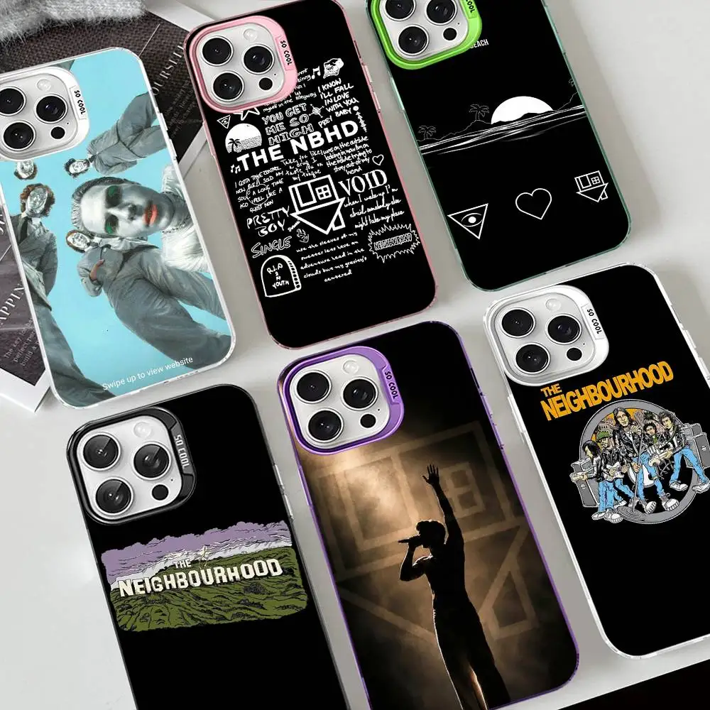 Фото Чехол для телефона Band NBHD T-The N-Neighbourhood для iPhone 17 16 15 14 11 12 13 Pro Max Pro Plus, цветной, серебристый. №1