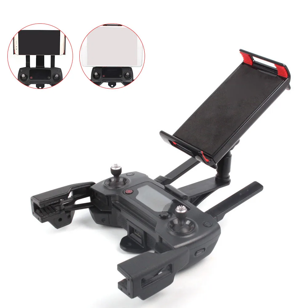 

360° Degree Bracket Plastic Holder Monitor Foldable Phone Tablet Telescopic Clip Mount For DJI Spark Mavic Air Remote