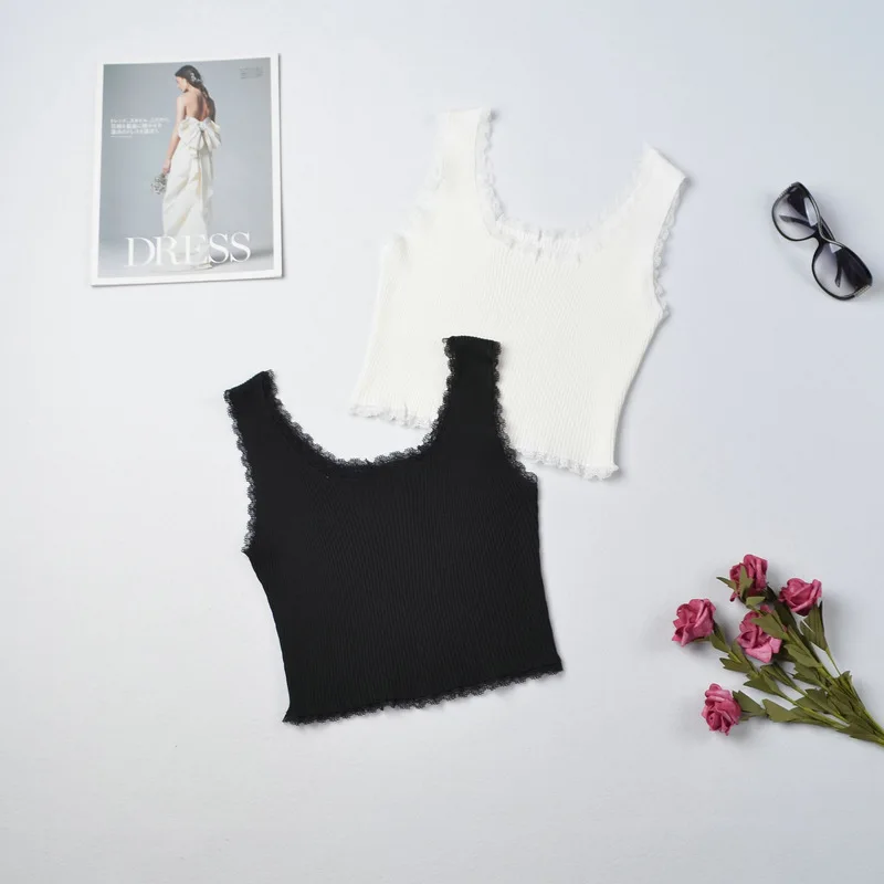 

Summer 2022 Tank Tops Women Sexy Lace Up Crop Tank Top for Women Basic Solid Crop Tops Square Neck Plain Crop Tops Summer