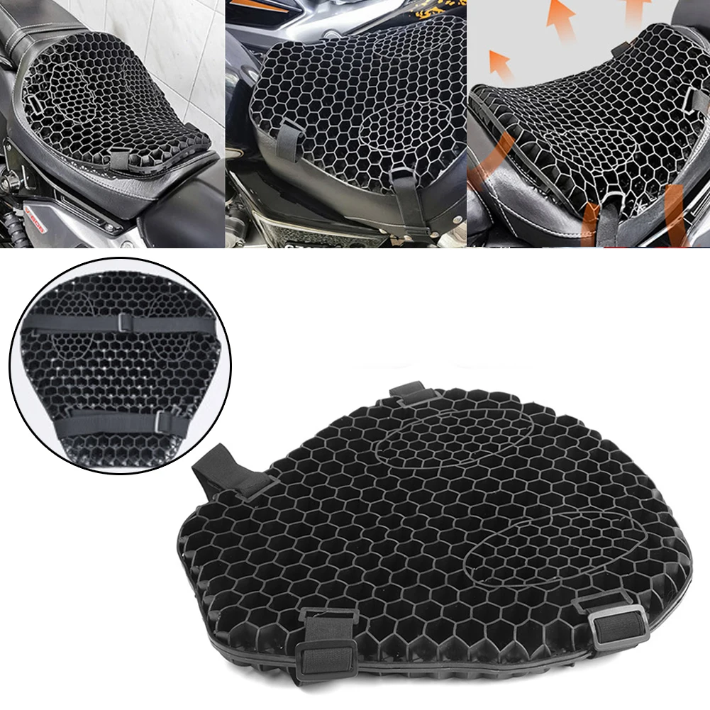 

Universal Honeycomb Motorcycle Seat Cover Air Cushion Pressure Ventilation Sun Protection Waterproof Seat Pad